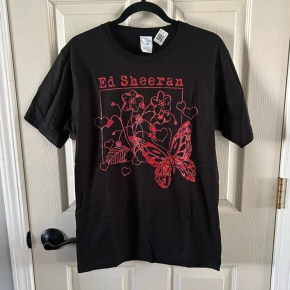 Port & Company Ed Sheeran (unofficial) Graphic T-Shirt Unisex Small New Floral - Picture 2 of 11